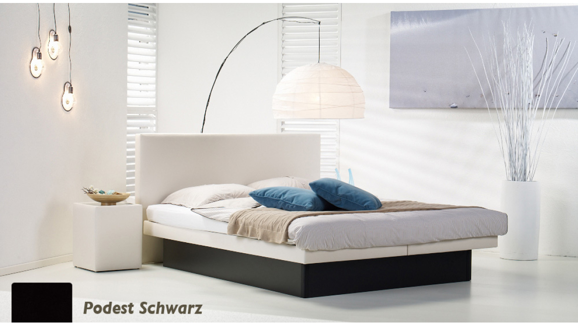 wasserbett luxus pro podest schwarz