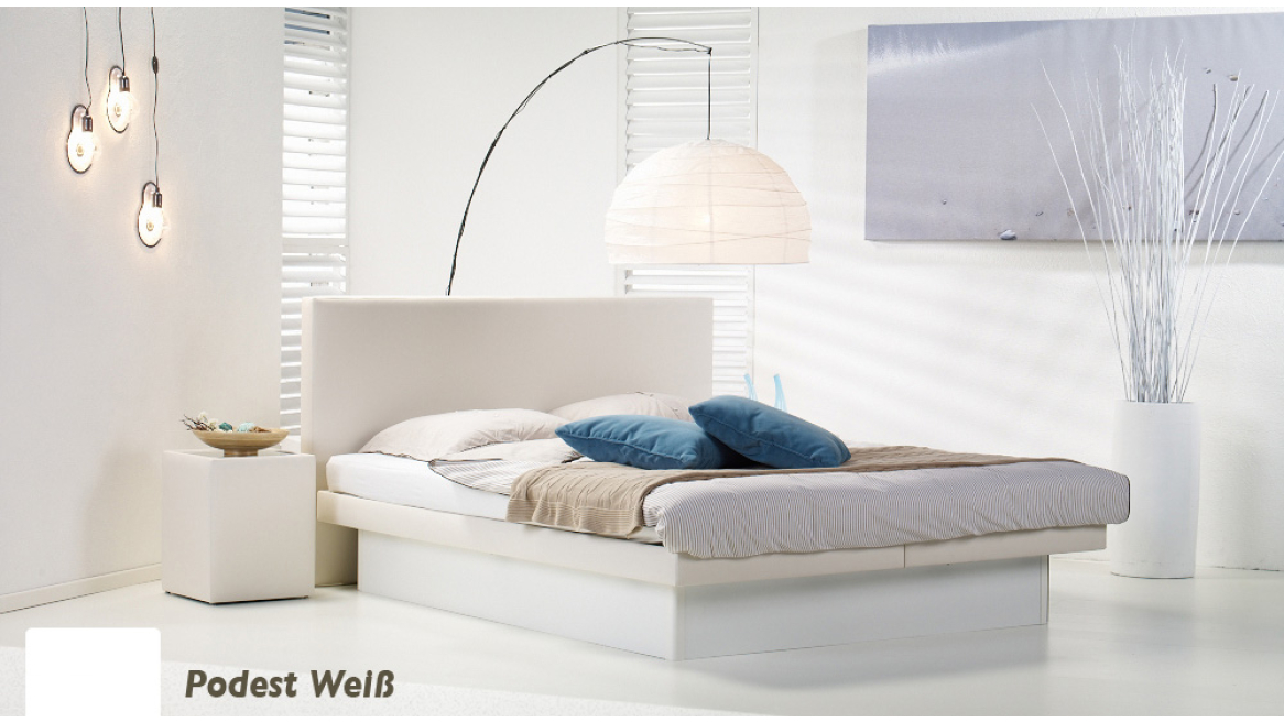 wasserbett luxus pro podest weiß