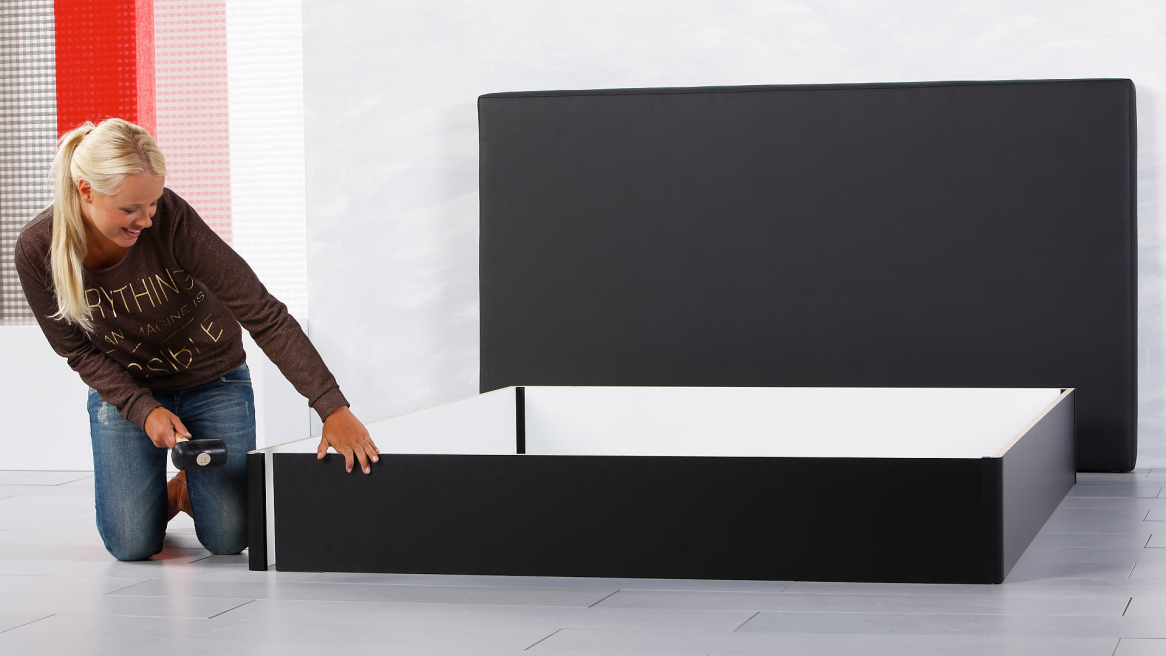 Wasserbett Luxus Podest aufbauen