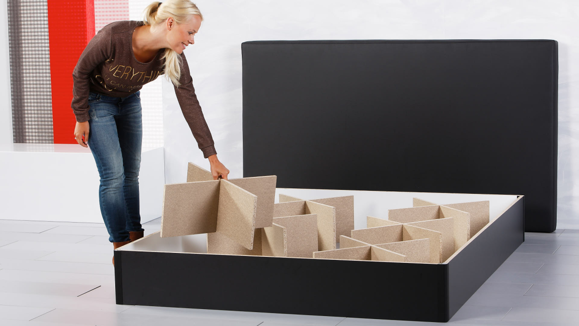 Wasserbett Luxus Gewichtsverteiler aufbauen