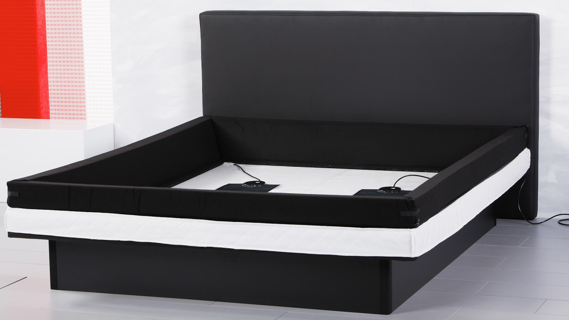 Wasserbett Einbau Schaumstoffränder mit Heizmatten