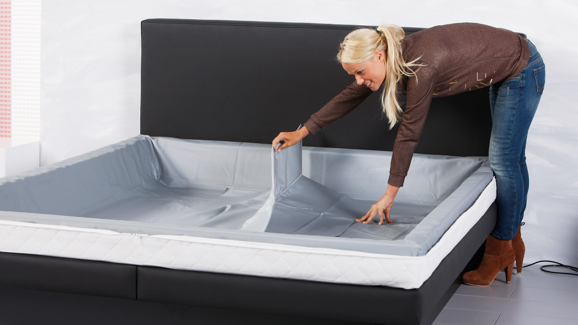 Wasserbett Luxus Pro Einlegen der Thermotrennwand