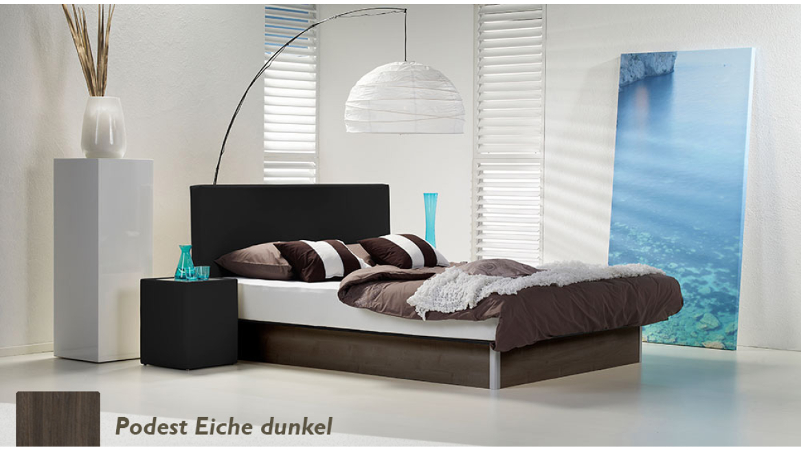 wasserbett basic pro podest eiche dunkel