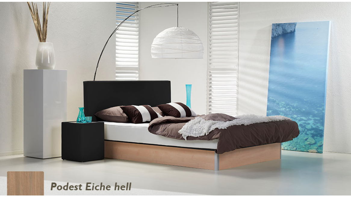 wasserbett basic pro podest eiche hell