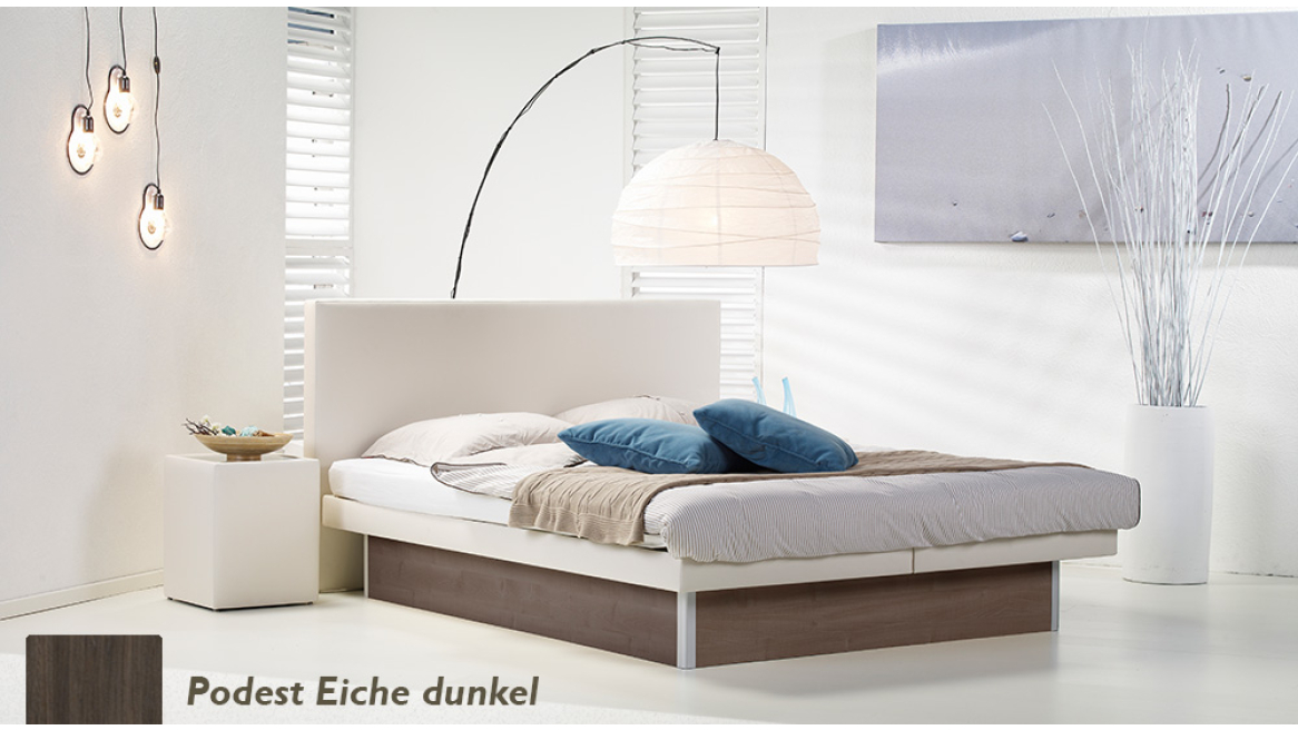 wasserbett luxus pro podest eiche dunkel