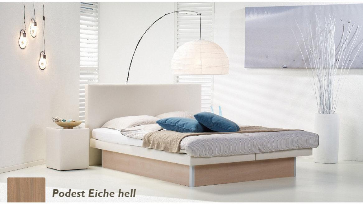 wasserbett luxus pro podest eiche hell