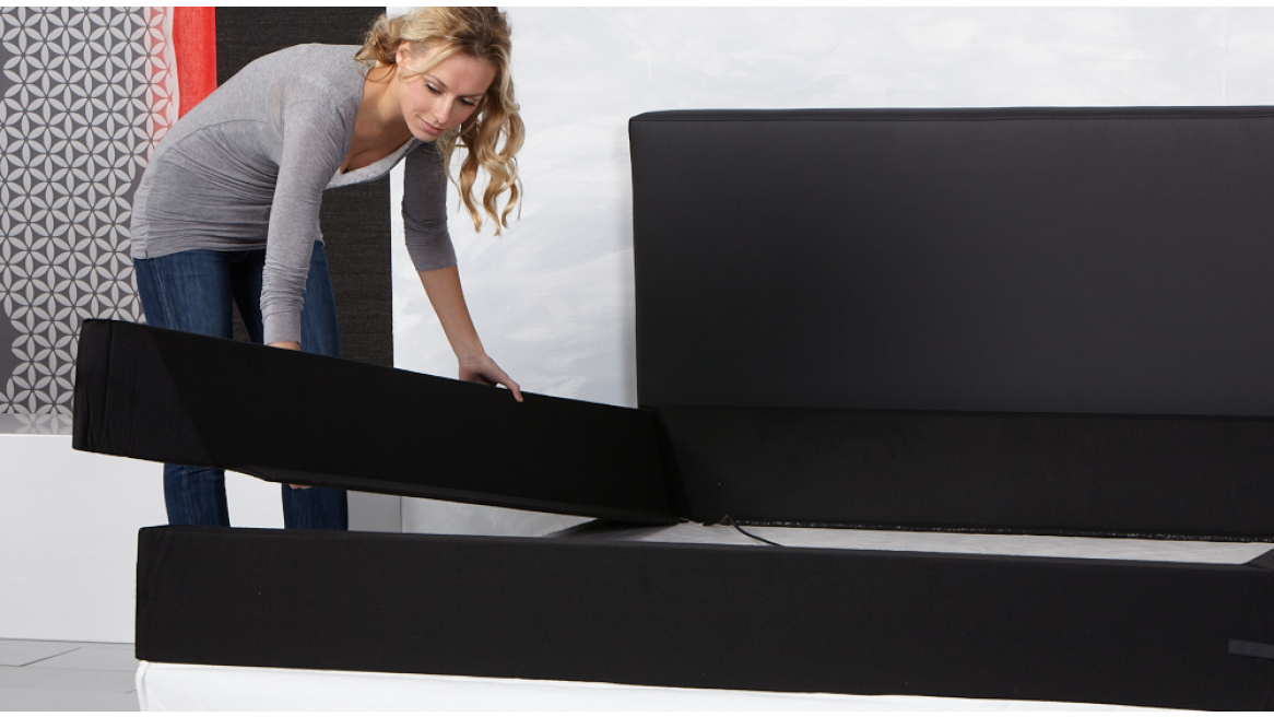 Wasserbett Schaumstoffrahmen Längsseiten anbringen