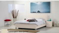 wasserbett luxus box pro leinenoptik naturfarben boxspring-look