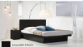 wasserbett luxus pro podest leinenoptik schwarz