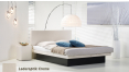 wasserbett luxus pro podest lederoptik creme
