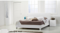 wasserbett basic box pro lederoptik weiß boxspring-look