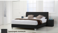wasserbett basic box pro leinenoptik anthrazit boxspring-look