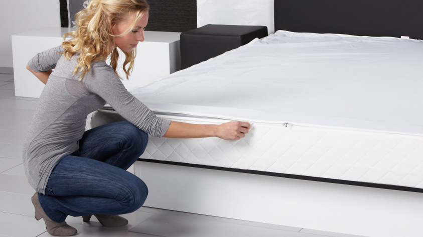 wasserbett schmutzfangfolie ist waschbar