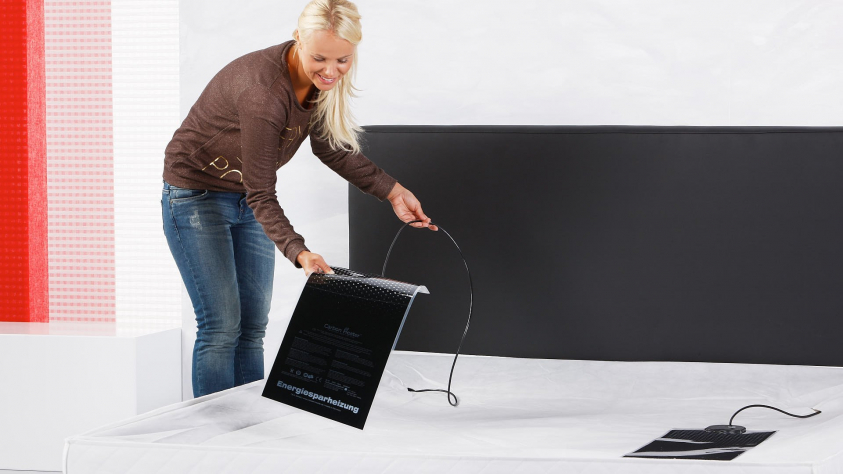 zwei Wasserbettheizungen bei Duo-Wassermatratze platzieren